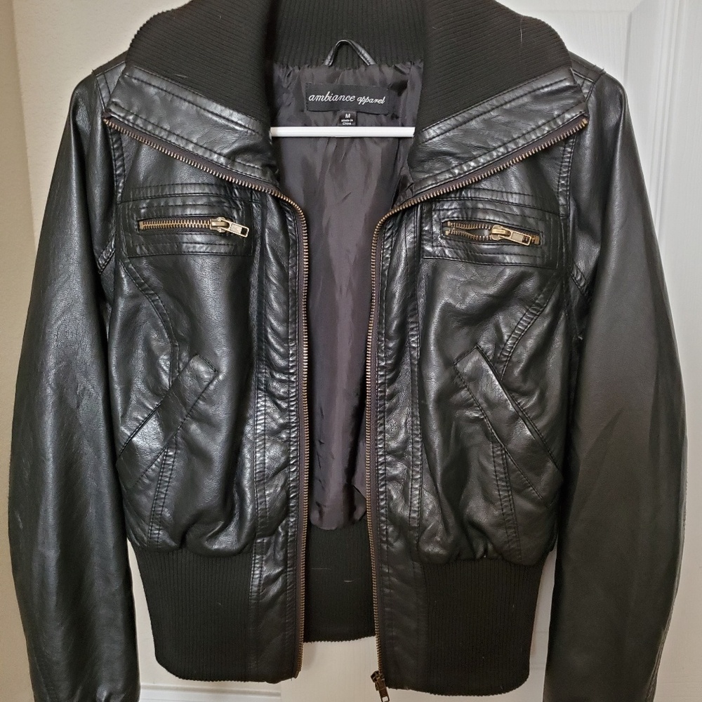 Black Pleather Jacket